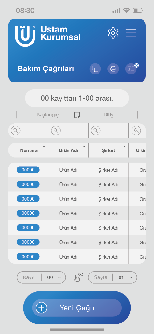 ustamkurumsal screenshot