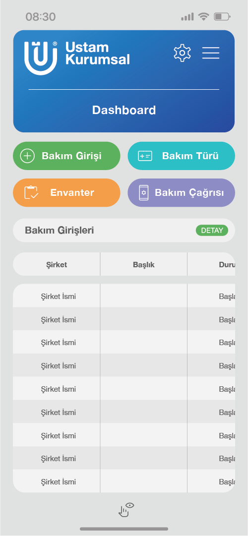 ustamkurumsal screenshot